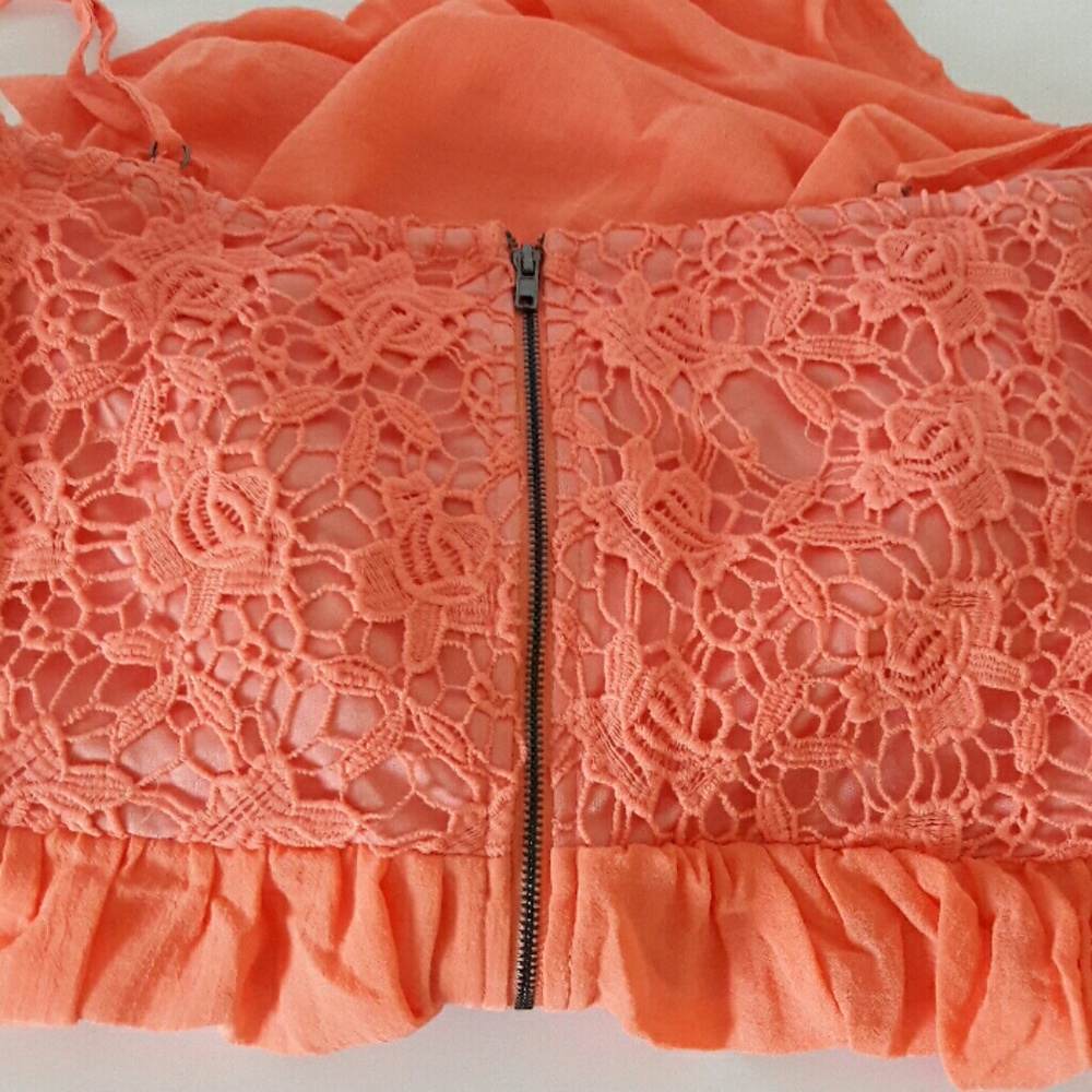⬇️2 LEFT⬇️CORAL LACE DRESS - Picture 6 of 8